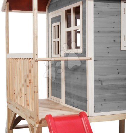 Wooden playhouses - EXIT Loft 300 wooden playhouse - gray - 3