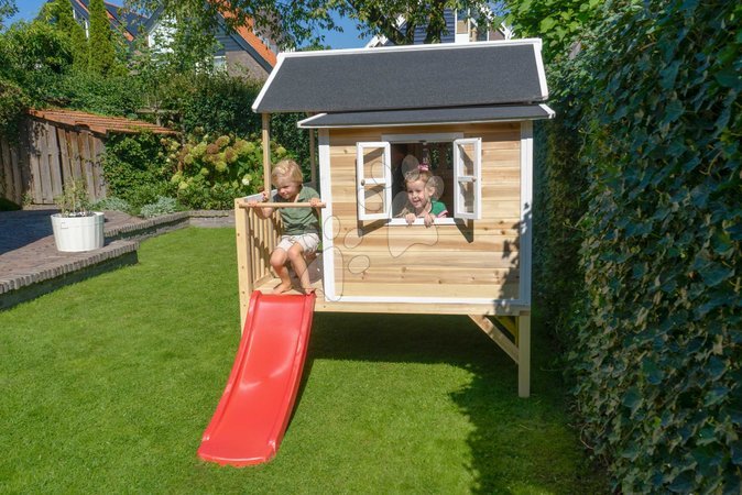 Wooden playhouses - EXIT Loft 350 wooden playhouse - natural - 9