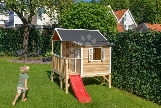 Wooden playhouses - EXIT Loft 350 wooden playhouse - natural - 10