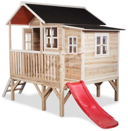 Wooden playhouses - EXIT Loft 350 wooden playhouse - natural - 2