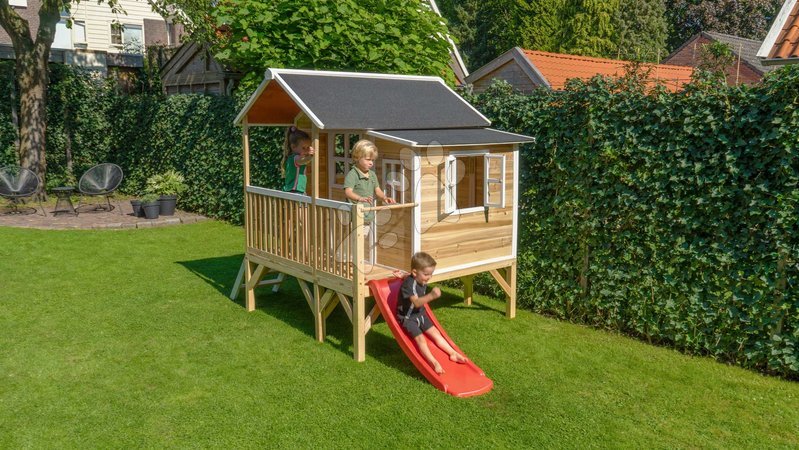 Wooden playhouses - EXIT Loft 350 wooden playhouse - natural - 11