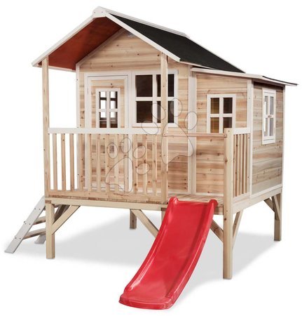 Wooden playhouses - EXIT Loft 350 wooden playhouse - natural - 3