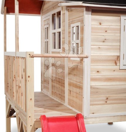 Wooden playhouses - EXIT Loft 350 wooden playhouse - natural - 4