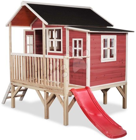  - EXIT Loft 350 wooden playhouse - red - 2