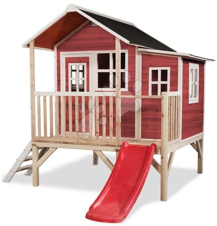  - EXIT Loft 350 wooden playhouse - red - 3