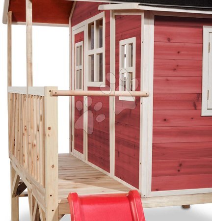  - EXIT Loft 350 wooden playhouse - red - 4