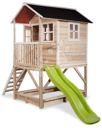 Drewniane domki - Domek cedrowy na filarach Loft 500 Natural Exit Toys  - 2