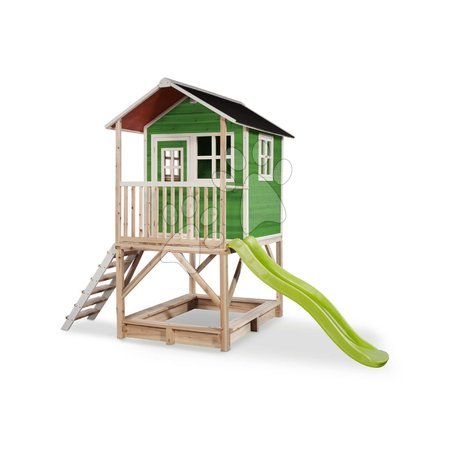 Drewniane domki - Domek cedrowy na filarach Loft 500 Green Exit Toys