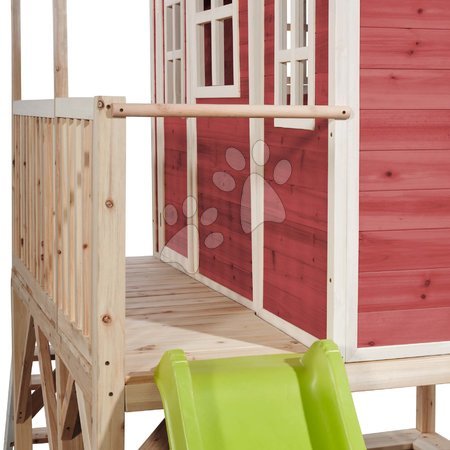 Case in legno - Casetta palafitta di cedro Loft 550 Red Exit Toys - 4