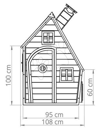 Od 3 do 6 let - Domeček cedrový Fantasia 100 Natural Exit Toys - 6