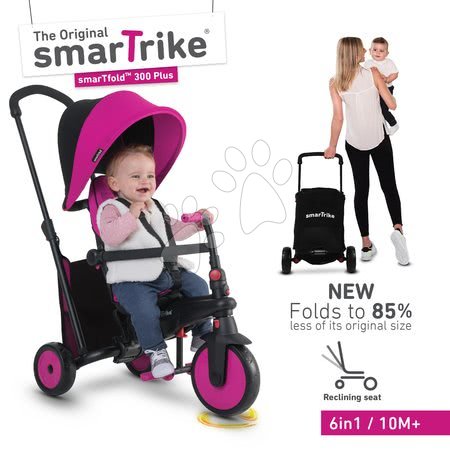 Tříkolky od 10 měsíců - Tříkolka skládací smarTfold 6v1 smarTrike - 20