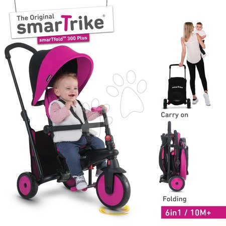 Tříkolky od 10 měsíců - Tříkolka skládací smarTfold 6v1 smarTrike - 21