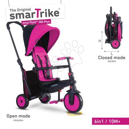 Tříkolky od 10 měsíců - Tříkolka skládací smarTfold 6v1 smarTrike - 19