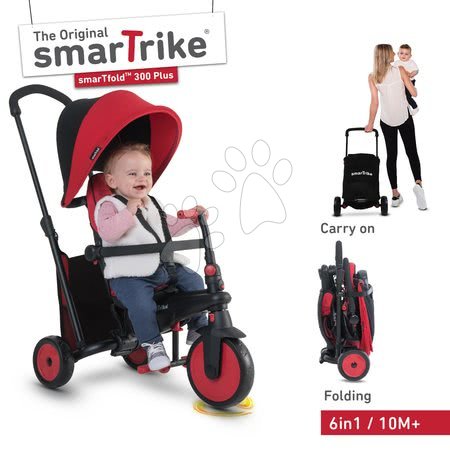 Tříkolky od 10 měsíců - Tříkolka skládací smarTfold 6v1 smarTrike - 17