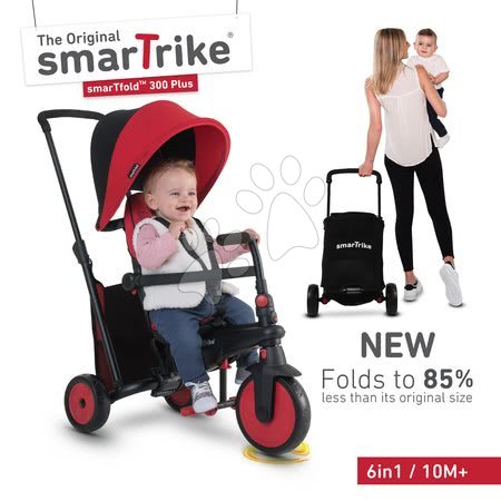 Tříkolky od 10 měsíců - Tříkolka skládací a sklápěcí smarTfold 6v1 smarTrike 300 Plus TouchSteering - 2