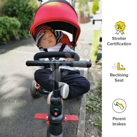 Tříkolky od 10 měsíců - Tříkolka skládací a sklápěcí smarTfold 6v1 smarTrike - 3