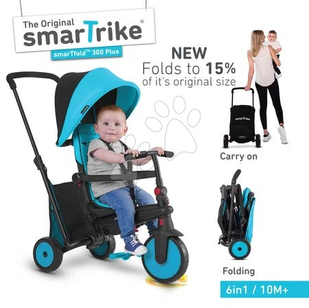 Tříkolky od 10 měsíců - Tříkolka skládací a sklápěcí smarTfold 6v1 smarTrike 300 Plus TouchSteering - 11