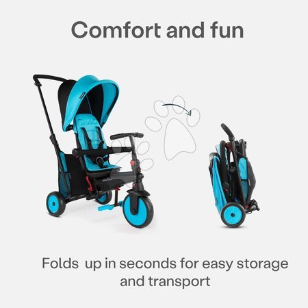 Tricycle à partir de 10 mois - Trojkolka skladacia a sklápateľná smarTfold 6v1 smarTrike - 9