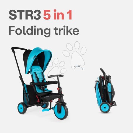 Tricycle à partir de 10 mois - Trojkolka skladacia a sklápateľná smarTfold 6v1 smarTrike - 10