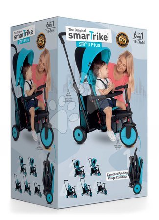 Tricycle à partir de 10 mois - Trojkolka skladacia a sklápateľná smarTfold 6v1 smarTrike - 30