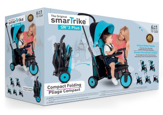 Tricycle à partir de 10 mois - Trojkolka skladacia a sklápateľná smarTfold 6v1 smarTrike - 31