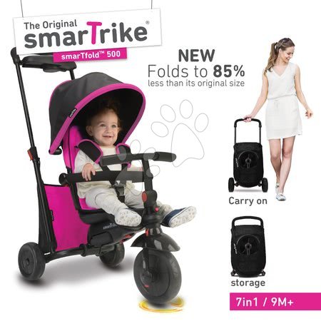 Tříkolky od 10 měsíců - Tříkolka skládací smarTfold 7v1 smarTrike - 2