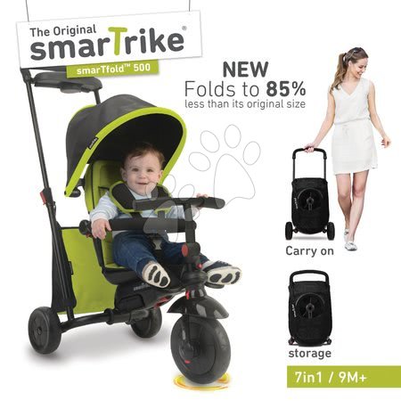 Tříkolky od 10 měsíců - Tříkolka skládací smarTfold 7v1 smarTrike - 12