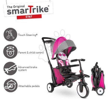 Triciclete de la 6 luni - Tricicletă și cărucior pliabil STR5 Butterfly 7v1 smarTrike  - 15