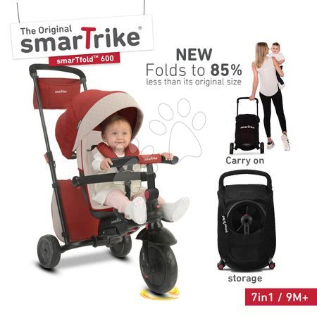 Tříkolky od 10 měsíců - Tříkolka skládací smarTfold 7v1 smarTrike - 11