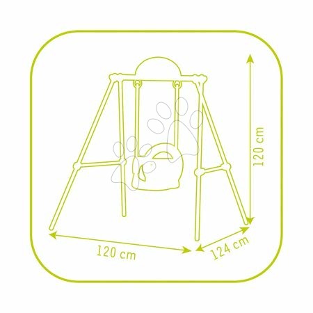 Hojdačky - Hojdačka Portique Baby Pooh Smoby - 4