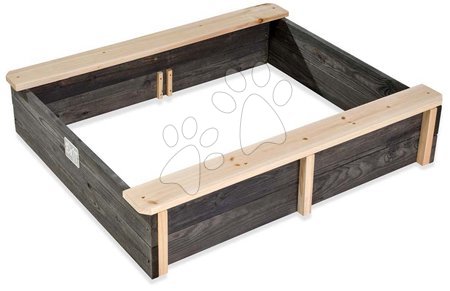 Drewniane piaskownice - Piaskownica cedrowa z przykryciem Aksent wooden sandpit Exit Toys  - 4