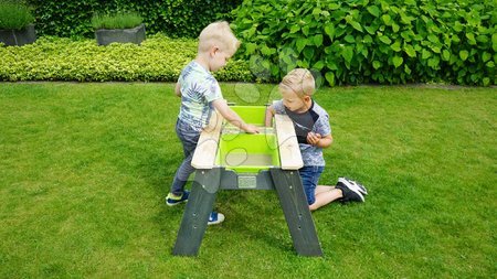Hračky a hry na zahradu - Pískoviště cedrové stůl na vodu a písek Aksent sand&water table Exit Toys_1