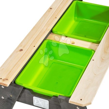 Leseni peskovniki - Peskovnik iz cedre miza za vodo in pesek Aksent sand&water table Deluxe Exit Toys  - 3