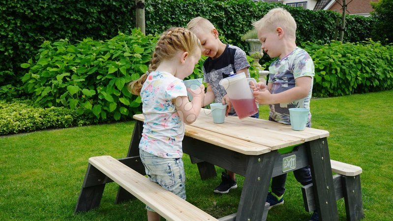 Wooden Sandpits - EXIT Aksent sand, water table and picnic table - 7