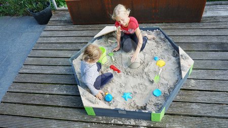 Hračky a hry na zahradu - Pískoviště cedrové Hexagon Aksent Hexagonal Sandpit Exit Toys_1