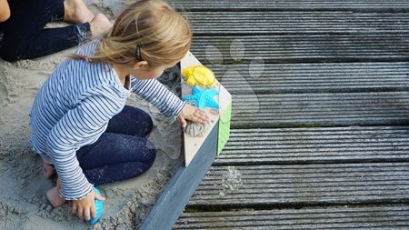 Dřevěná pískoviště - Pískoviště cedrové Hexagon Aksent Hexagonal Sandpit Exit Toys - 2