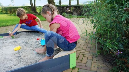 Homokozók fából - Homokozó cédrusfából Hexagón Aksent Hexagonal Sandpit Exit Toys  - 4