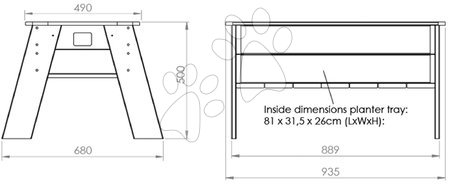 Gardening toys - EXIT Aksent raised planter L - 5