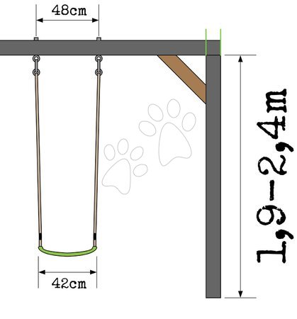 Prolézačky - Prolézačka s pískovištěm a skluzavkou Aksent Playtower with Nest swing Exit Toys - 6