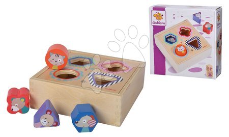 Didaktische Holzspielzeuge - Holzeinsatz Shape Sorter Box Friends Eichhorn - 5