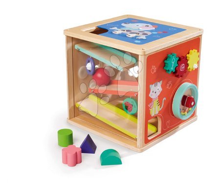 Jouets didactiques en bois - Cube didactique en bois Big Playcenter Eichhorn - 2