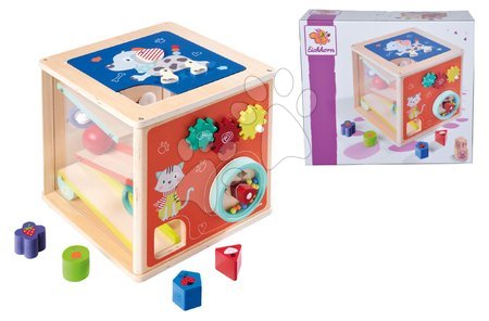 Jouets didactiques en bois - Cube didactique en bois Big Playcenter Eichhorn - 5