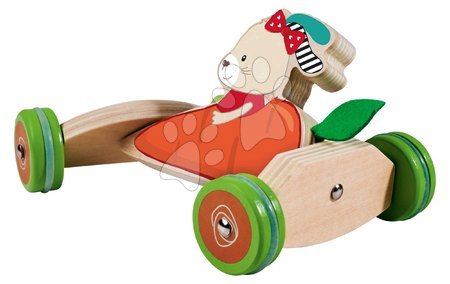 Wooden toy cars - Wooden bunny push vehicle Eichhorn - 2