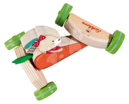 Wooden toy cars - Wooden bunny push vehicle Eichhorn - 3