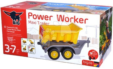 Akcesoria do jeździków - Przyczepa do wszystkich odpychaczy Power Worker Maxi Trailer BIG - 11