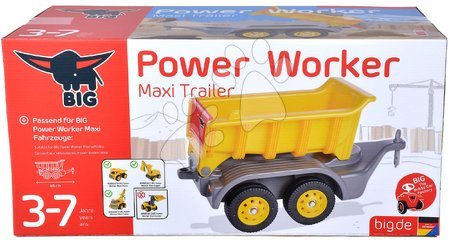 Akcesoria do jeździków - Przyczepa do wszystkich odpychaczy Power Worker Maxi Trailer BIG - 10