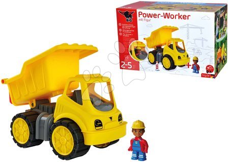 Toy trucks - Power Worker Dumper Truck + BIG Figurine - 9