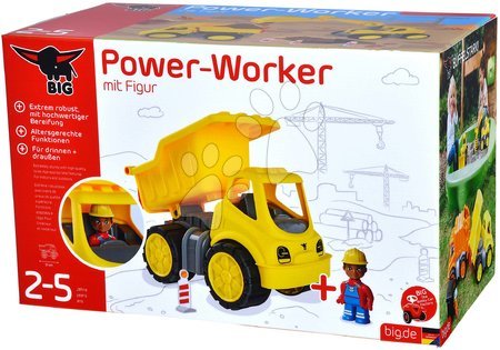 Toy trucks - Power Worker Dumper Truck + BIG Figurine - 12