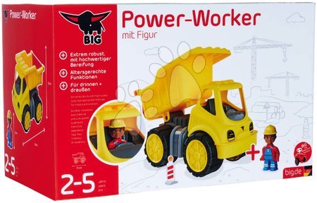 Toy trucks - Power Worker Dumper Truck + BIG Figurine - 13