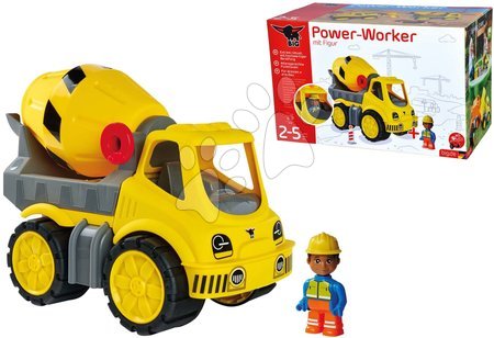 Macchine  di costruzione - Autobetoniera Power Worker cement Mixer + Figurine BIG  - 2